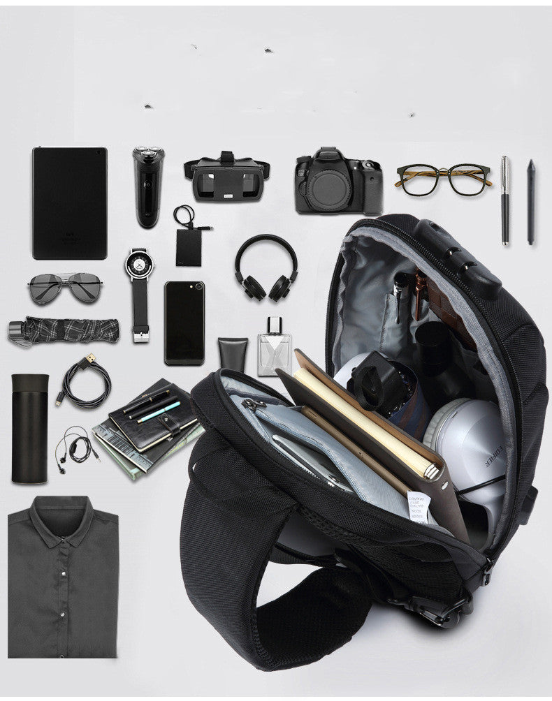 USB-Umhängetasche für Herren – Bild 6 | LuxeStyle