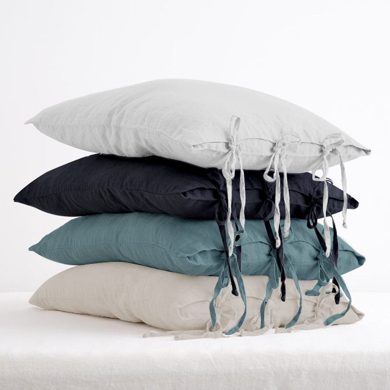 Leinen Kissenbezug einfarbig – Bild 9 | LuxeStyle