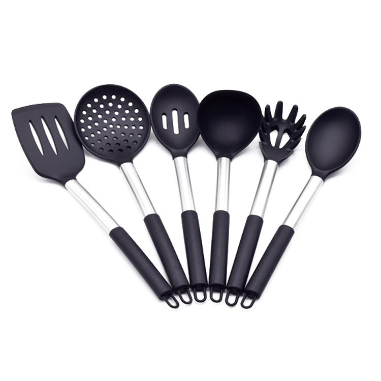 6-teiliges Küchenhelfer-Set, Edelstahl & Silikon | LuxeStyle