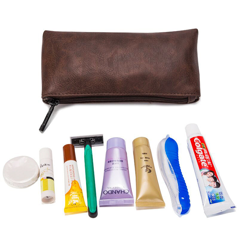 Multifunktionale wasserdichte Leder-Kulturtasche – Bild 5 | LuxeStyle