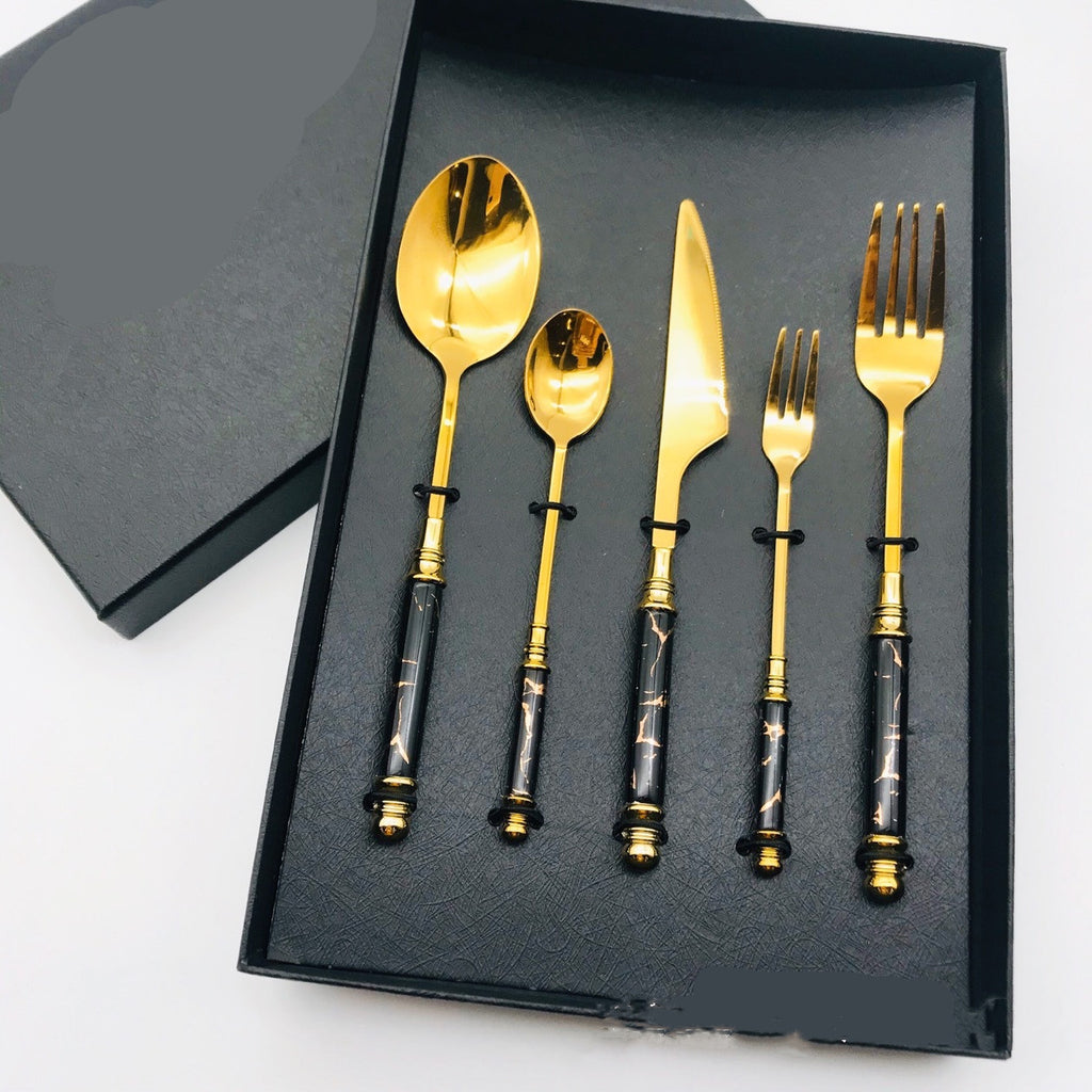 Besteck-Set mit Keramikgriff – Bild 3 | LuxeStyle