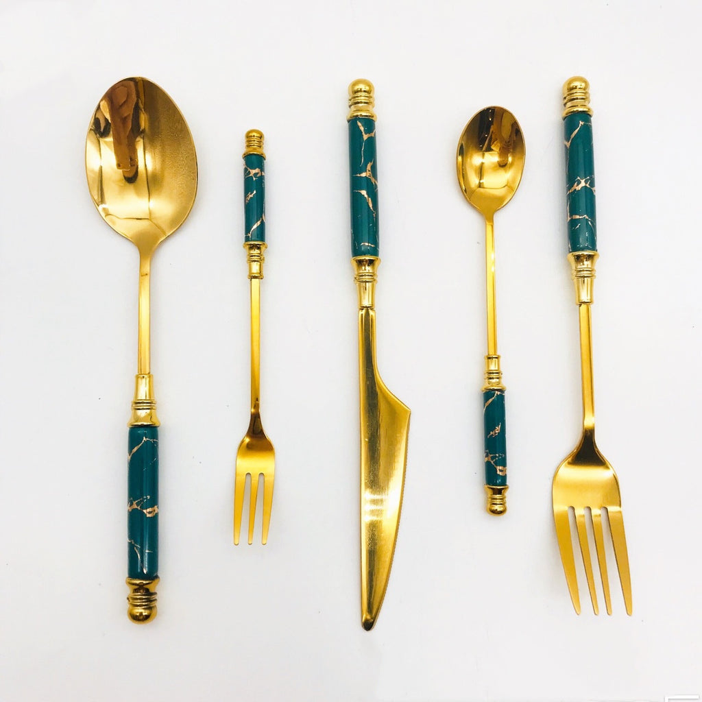 Besteck-Set mit Keramikgriff – Bild 4 | LuxeStyle