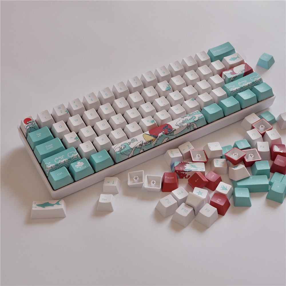 Korallen-Tastenkappen-Tastatur – Bild 2 | LuxeStyle