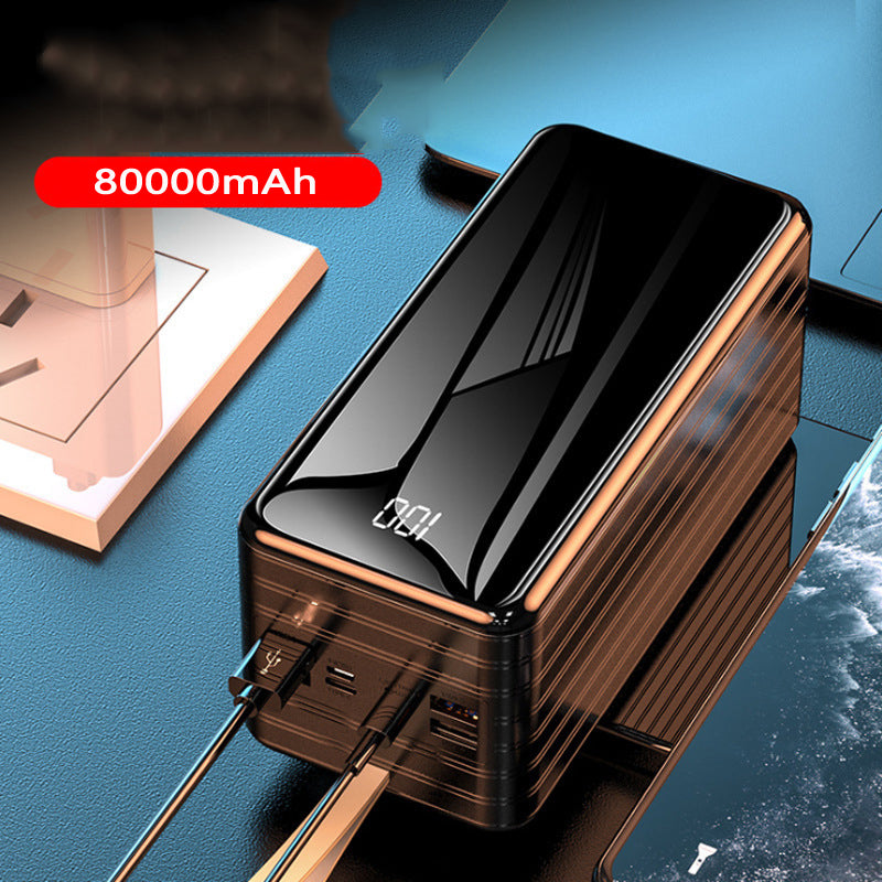 80'000 mAh Powerbank mit Leder-Lanyard