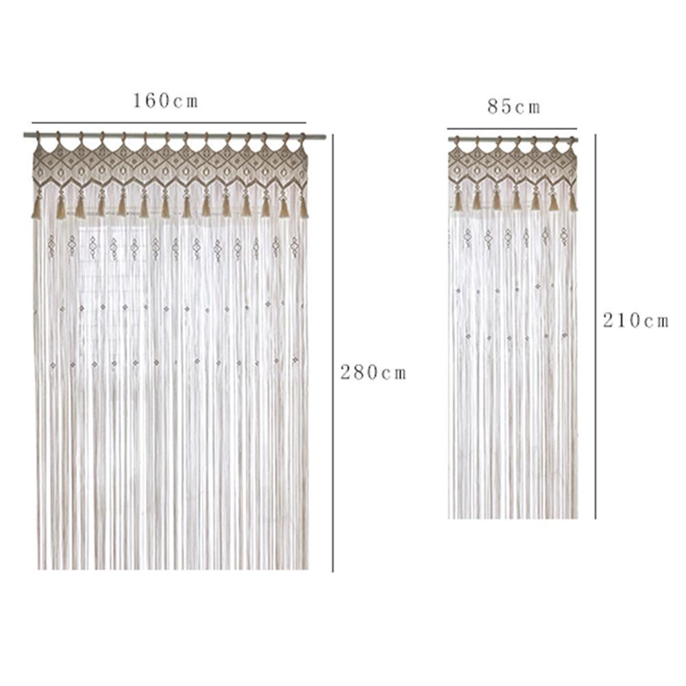 Boho Wandteppich Vorhang Beige | LuxeStyle
