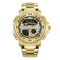 Wasserdichte Herren-Quarzuhr mit Stahlband | LuxeStyle