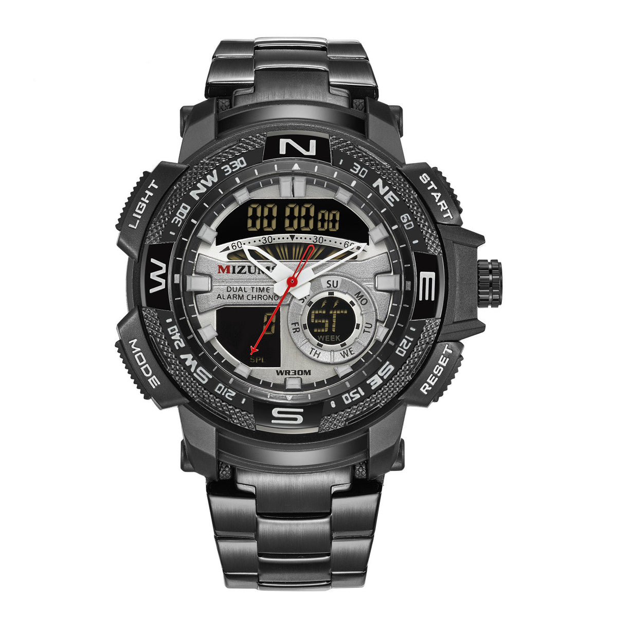 Wasserdichte Herren-Quarzuhr mit Stahlband – Bild 2 | LuxeStyle