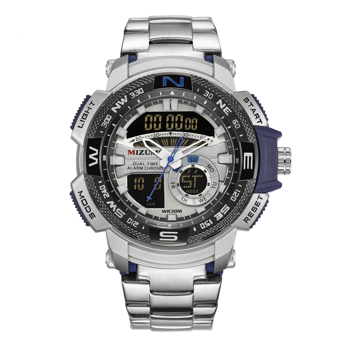 Wasserdichte Herren-Quarzuhr mit Stahlband – Bild 4 | LuxeStyle