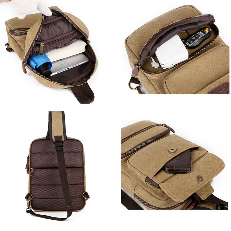 Brusttasche & kleiner Rucksack für Herren – Bild 2 | LuxeStyle