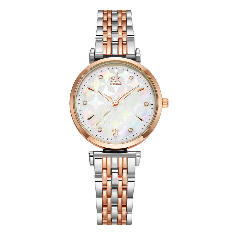 Seven Pearl Damen Quarzuhr mit Edelstahlband – Bild 5 | LuxeStyle