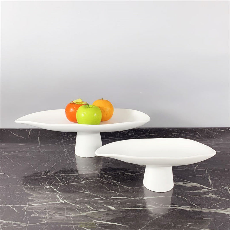 Fruchtschale aus Kunstharz, Schwarz/Weiss – Bild 2 | LuxeStyle