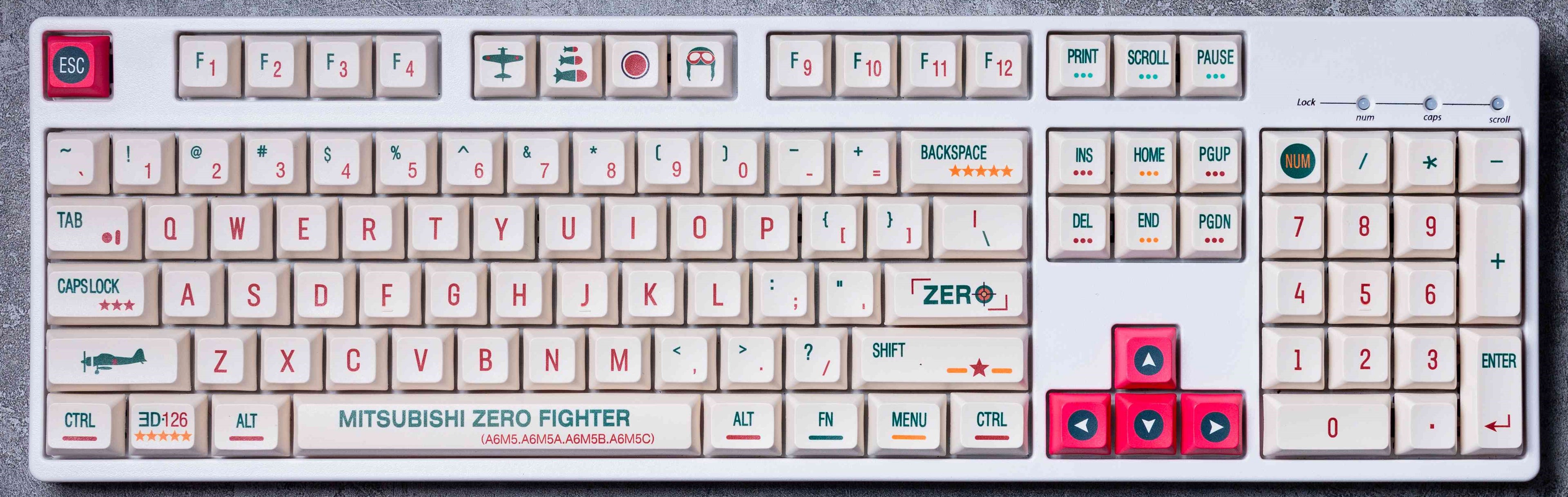 PBT Hot-Lift Keycaps, kabellos
