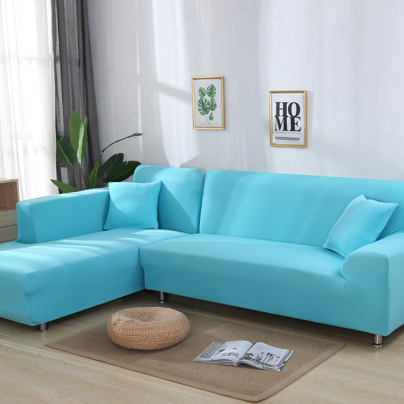 Elastischer L-Sofa Bezug, einfarbig – Bild 8 | LuxeStyle