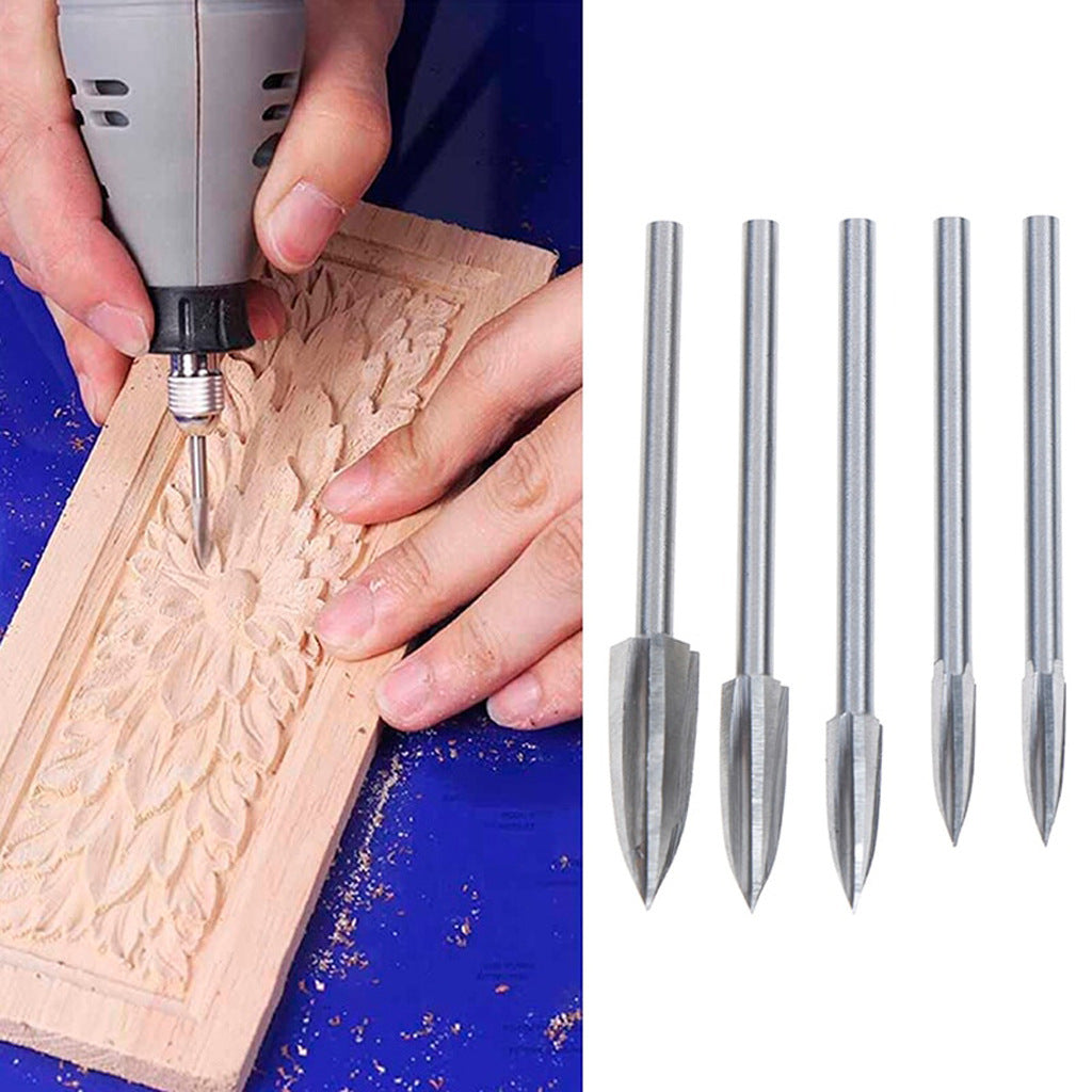 Fräser-Set für Holzschnitzereien, 5-teilig | LuxeStyle