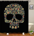 Duschvorhang mit Totenkopfmuster – Bild 3 | LuxeStyle