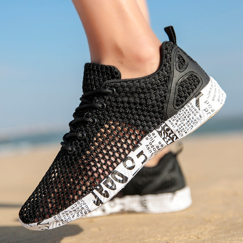 Atmungsaktive Herren-Sneaker mit Hohlschnürung