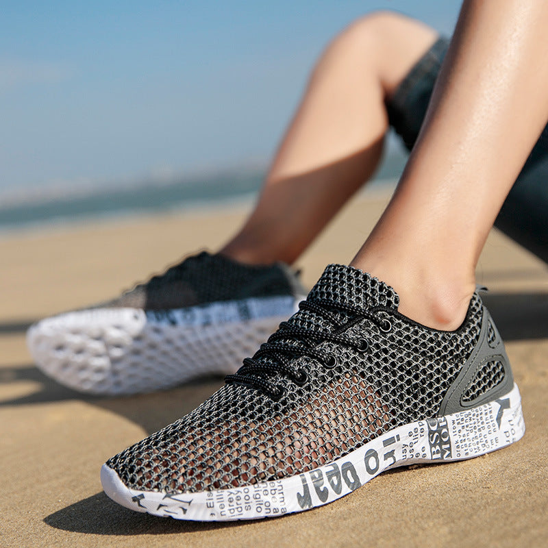 Atmungsaktive Herren-Sneaker mit Hohlschnürung