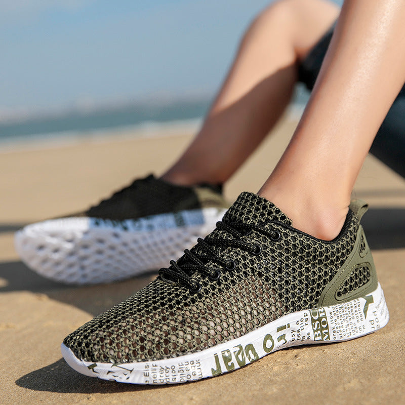 Atmungsaktive Herren-Sneaker mit Hohlschnürung