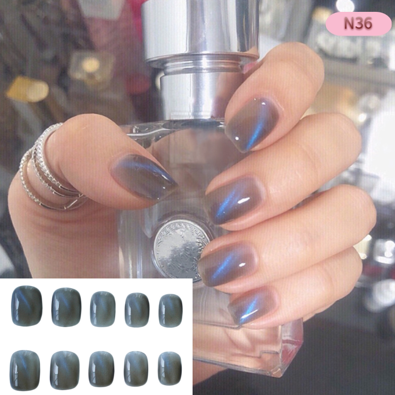 Opal-Look Press-on Nägel, lang (24 Stk.) – Bild 8 | LuxeStyle