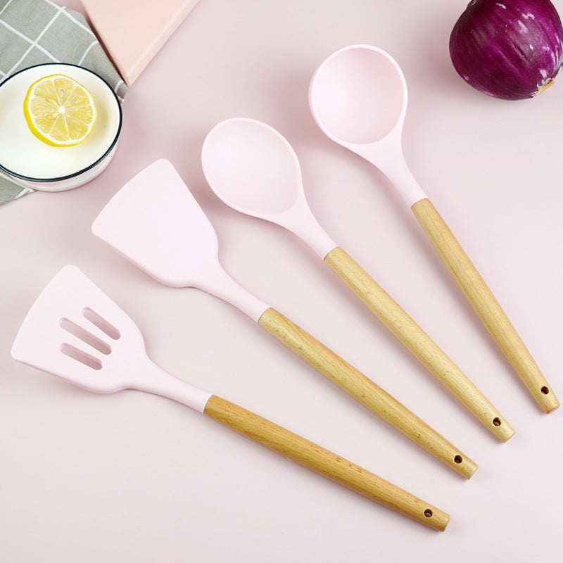 Silicone Kochspatel mit Holzgriff – Bild 2 | LuxeStyle