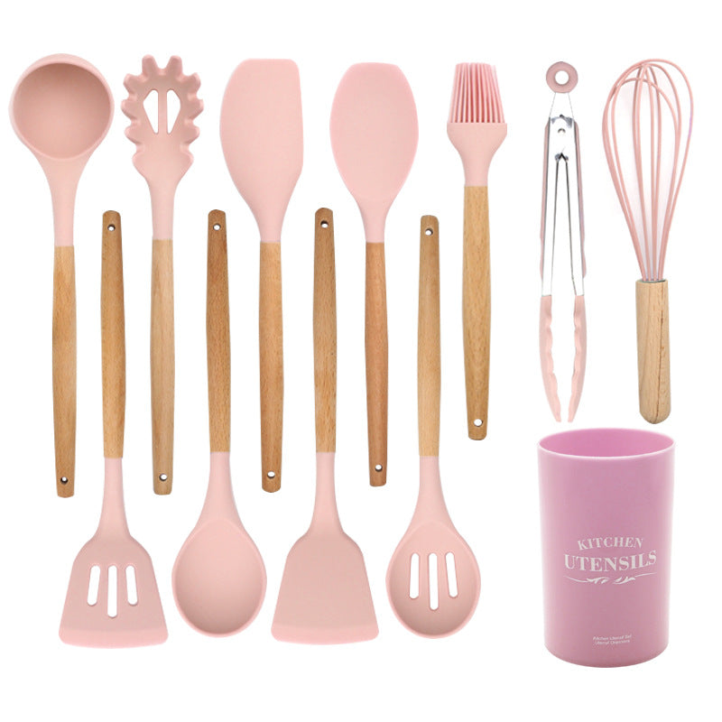 Silicone Kochspatel mit Holzgriff | LuxeStyle