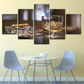 Zigarre, Maserung & Ölgemälde Leinwand-Set | LuxeStyle