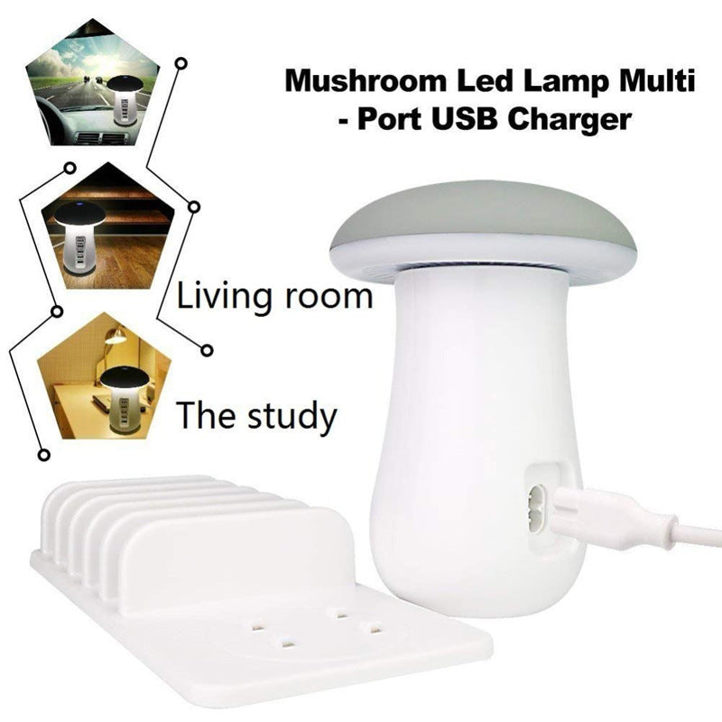 Multifunktionale Pilzlampe mit USB-Ladegerät