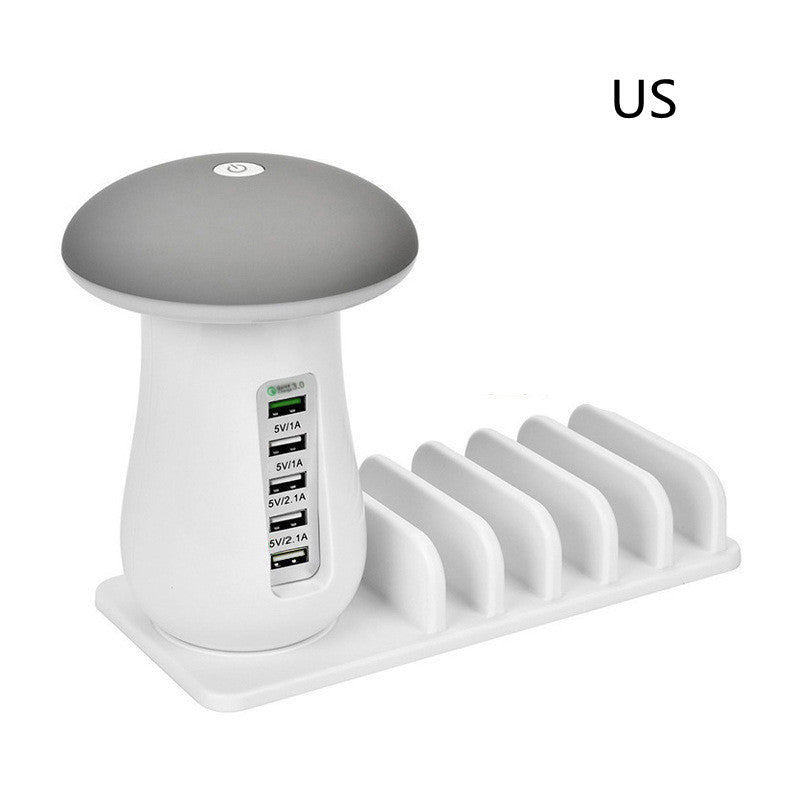 Multifunktionale Pilzlampe mit USB-Ladegerät
