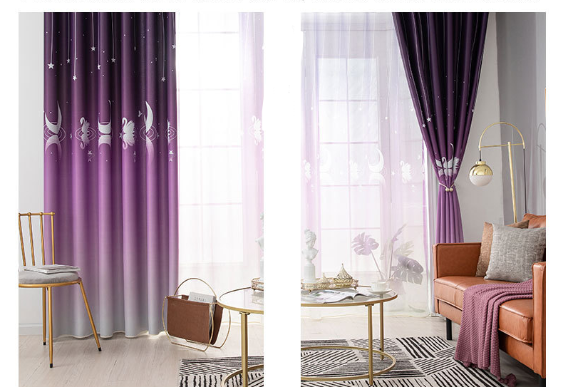 Moderner Vorhang mit Druckmuster – Bild 2 | LuxeStyle