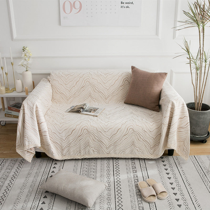 Nordisches Sofa-Schonertuch mit Wellenmuster – Bild 4 | LuxeStyle