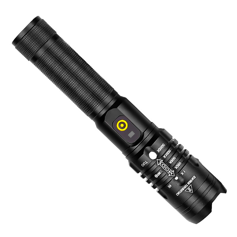 Leuchte mit Zoom & 5 Modi – USB-Ladbar & wasserdicht für Outdoor