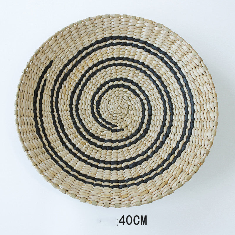 Wanddeko aus handgeflochtenem Stroh – Bild 17 | LuxeStyle