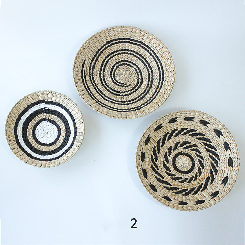 Wanddeko aus handgeflochtenem Stroh – Bild 5 | LuxeStyle