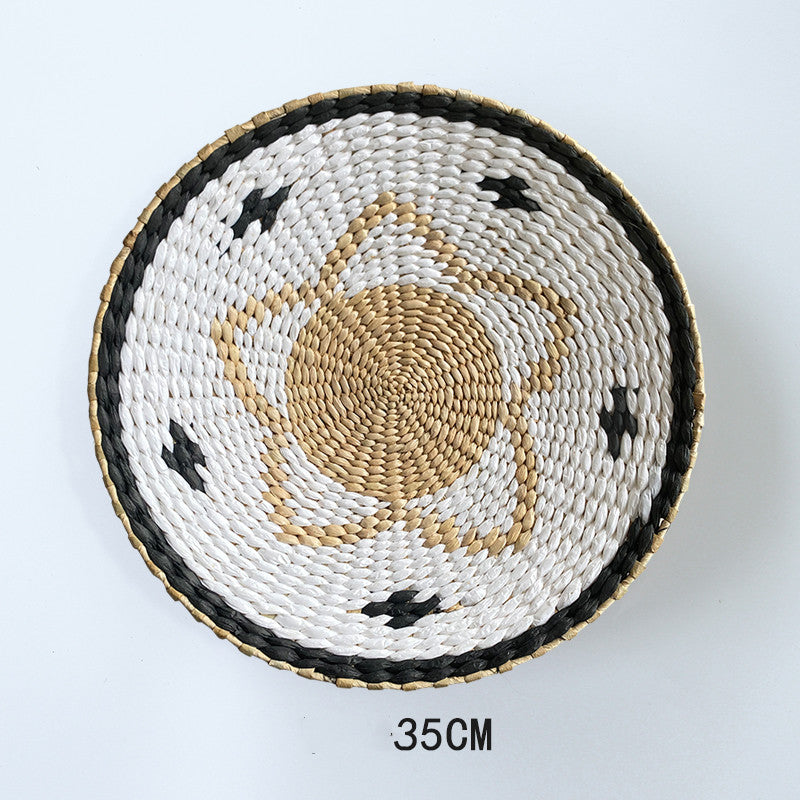 Wanddeko aus handgeflochtenem Stroh – Bild 7 | LuxeStyle