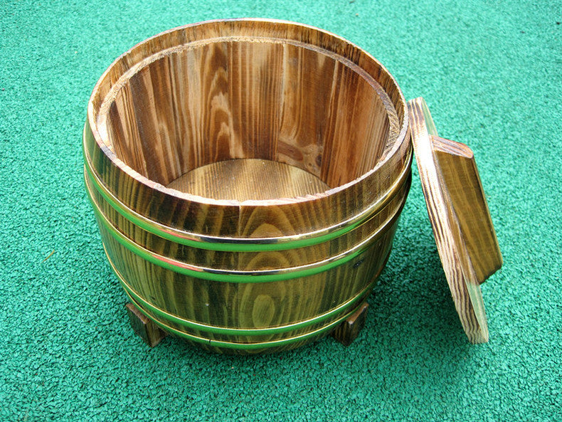 Holzfass für Reis (karbonisiert)