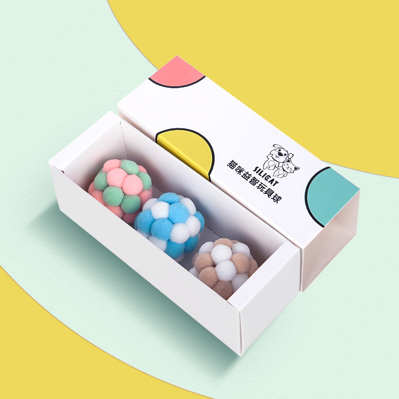 Plüsch-Spielball mit Glöckchen für Katzen – Bild 3 | LuxeStyle