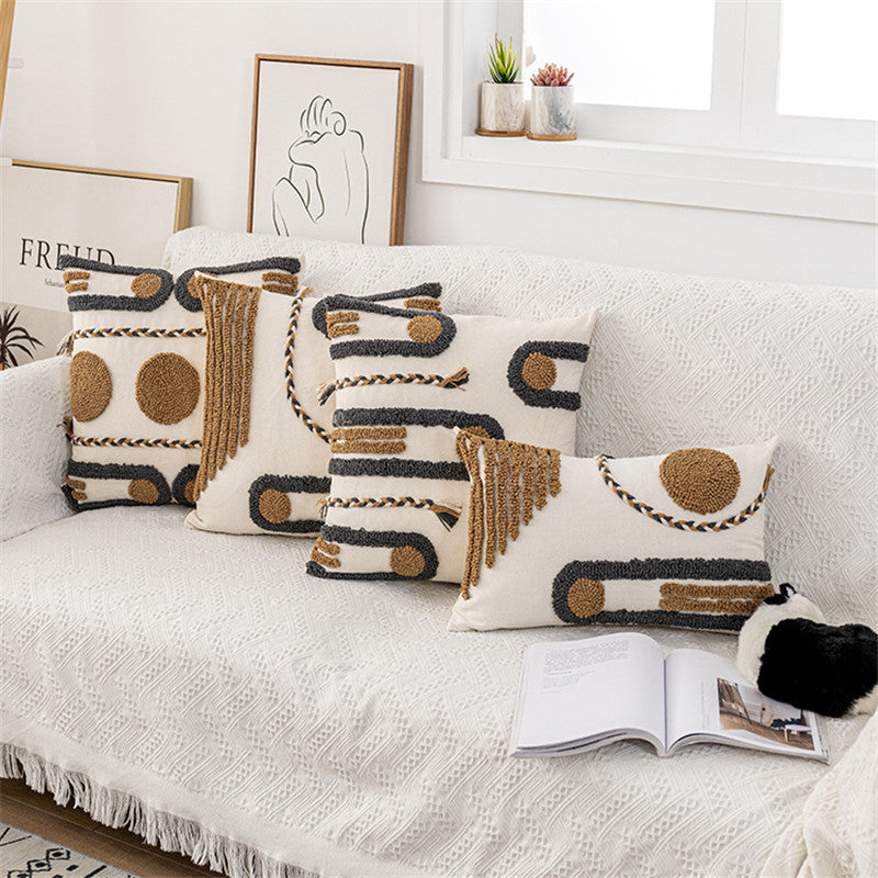Indischer Kissenbezug, geflochtenes Samt-Design – Bild 6 | LuxeStyle