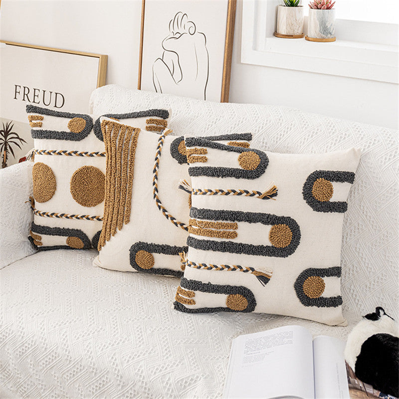 Indischer Kissenbezug, geflochtenes Samt-Design – Bild 3 | LuxeStyle