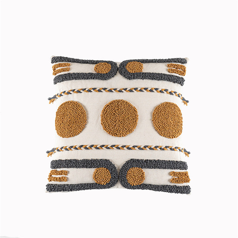 Indischer Kissenbezug, geflochtenes Samt-Design | LuxeStyle