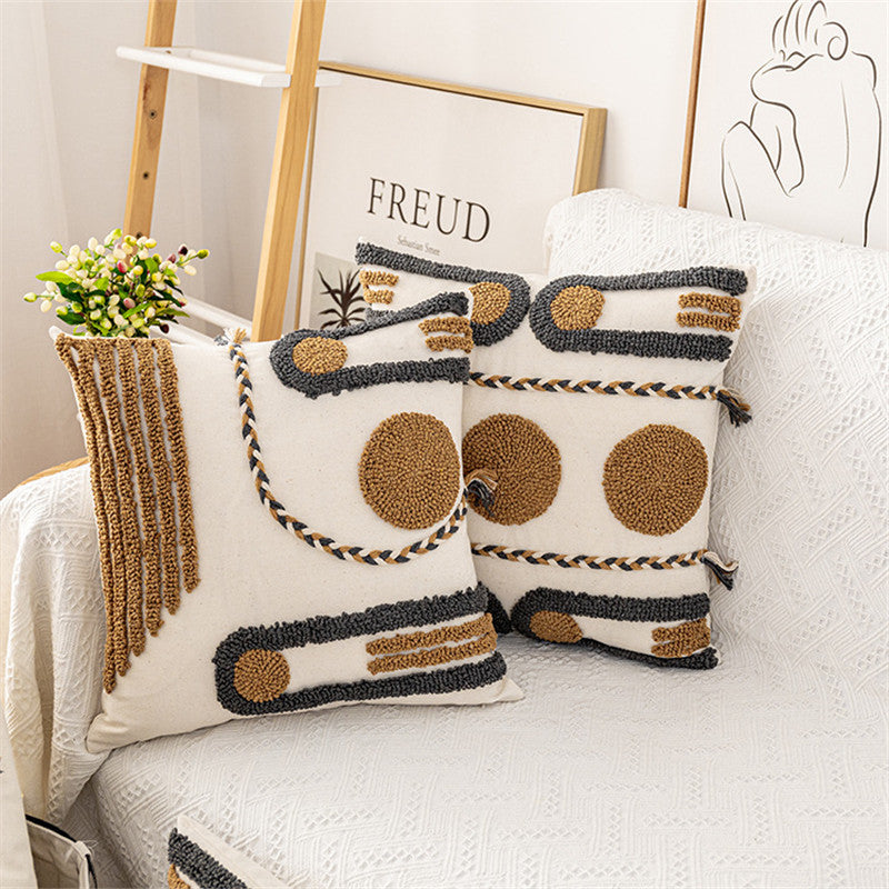 Indischer Kissenbezug, geflochtenes Samt-Design – Bild 7 | LuxeStyle