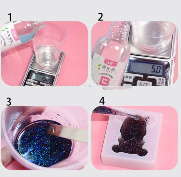 Glasklares Epoxyharz für Nagel- und Schmuckdesign