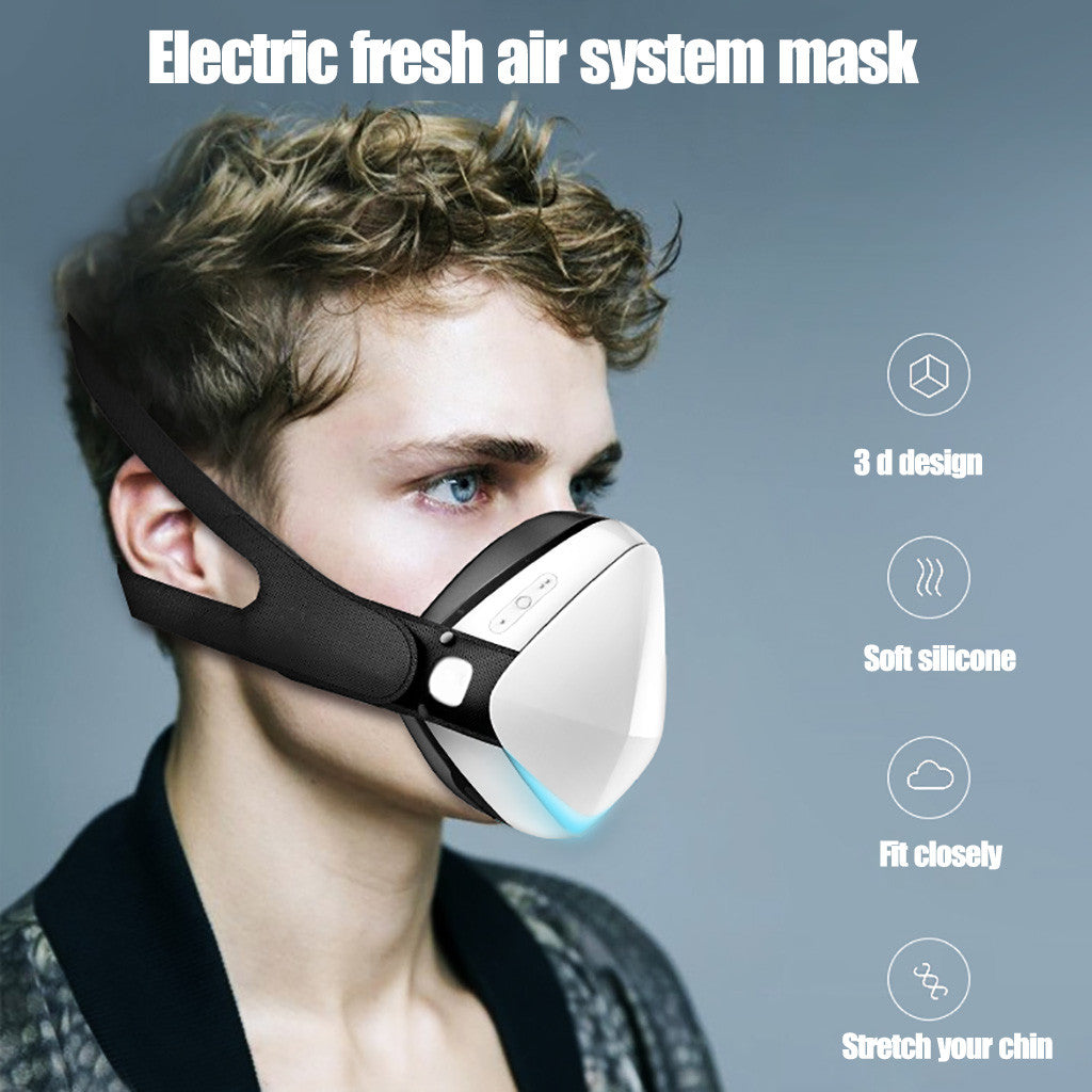 Elektrische Gesichtsmaske für saubere Luft