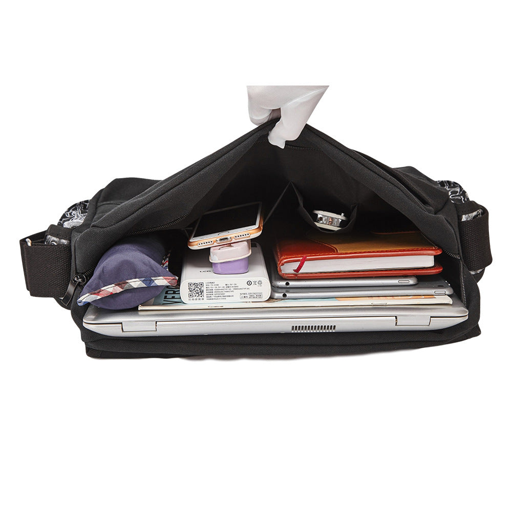 Messenger-Tasche aus Canvas – 45x16x32 cm – Bild 2 | LuxeStyle