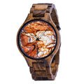 Holz-Armbanduhr für Herren mit Landschaftsmotiv | LuxeStyle