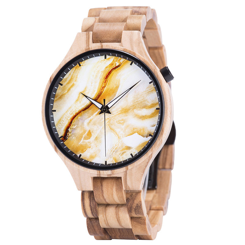 Holz-Armbanduhr für Herren mit Landschaftsmotiv – Bild 7 | LuxeStyle