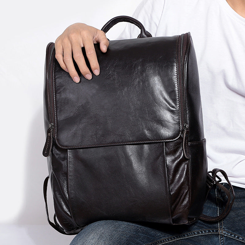 Leder Rucksack für Business (15.6 Zoll) – Bild 5 | LuxeStyle