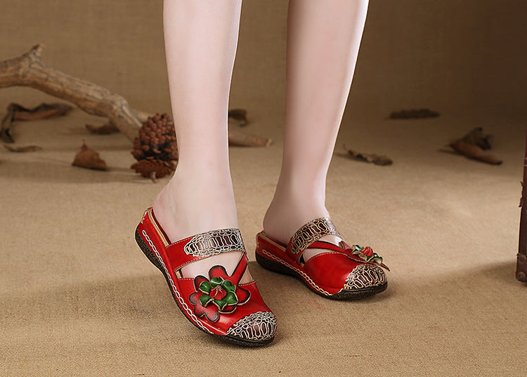 Keile Sandalen aus Leder – Bild 9 | LuxeStyle