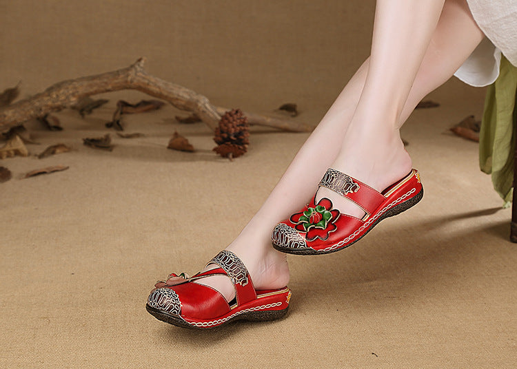 Keile Sandalen aus Leder – Bild 12 | LuxeStyle
