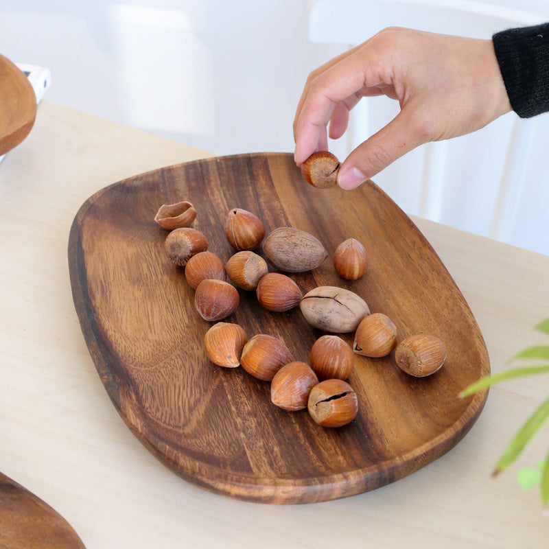 Acacia-Snackplatte Handpoliert