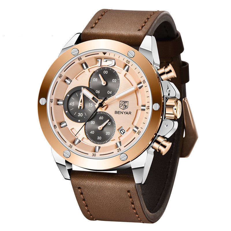 Quarz-Herrenuhr Sportlich-Elegant Wasserdicht – Bild 5 | LuxeStyle